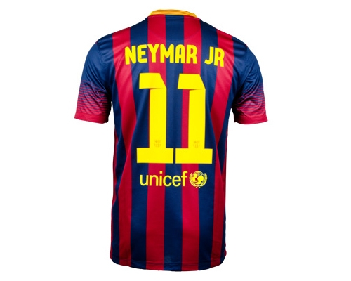 Barcelona Neymar Home Jersey 2013-2014 